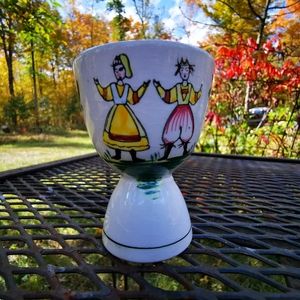 Vintage Japan Double Ended Ceramic Egg Cup